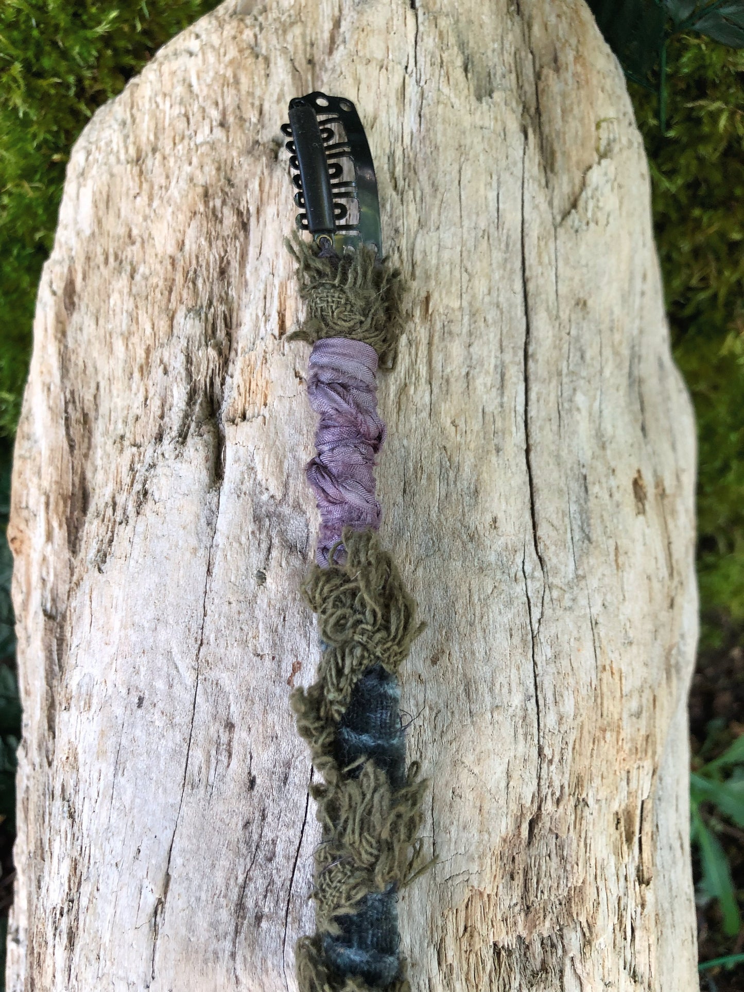 Swamp Witch CLIP-IN Hairwrap, Dreadwrap, Fabric Loc Extension, Dreadlock Accessory