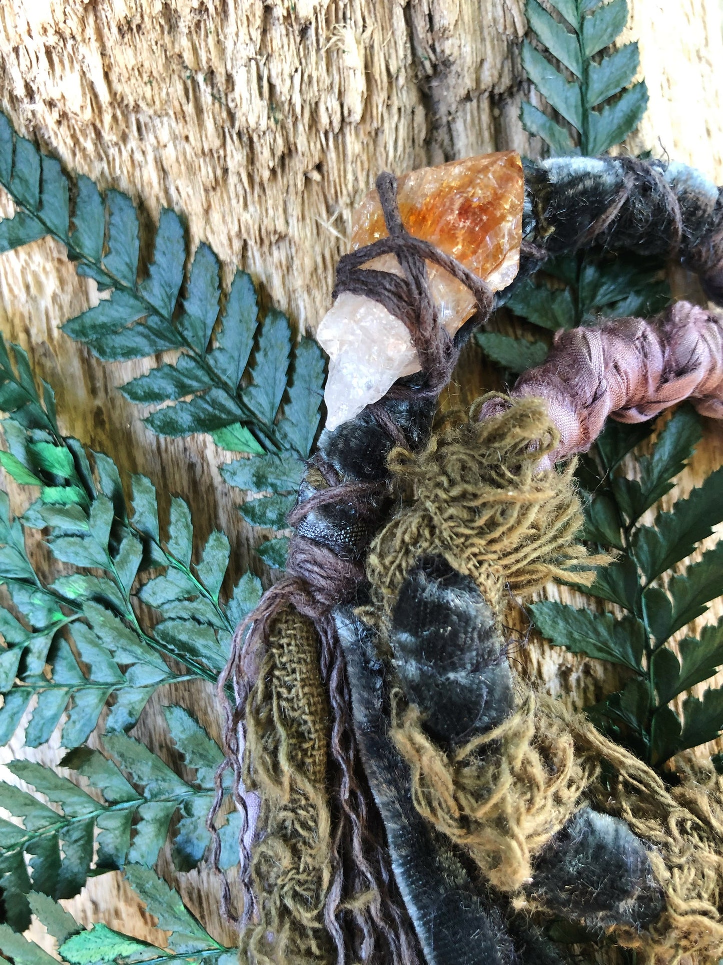 Swamp Witch CLIP-IN Hairwrap, Dreadwrap, Fabric Loc Extension, Dreadlock Accessory