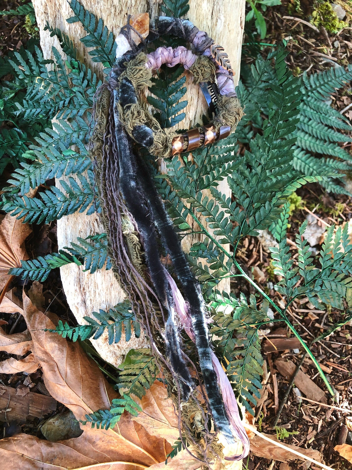 Swamp Witch CLIP-IN Hairwrap, Dreadwrap, Fabric Loc Extension, Dreadlock Accessory