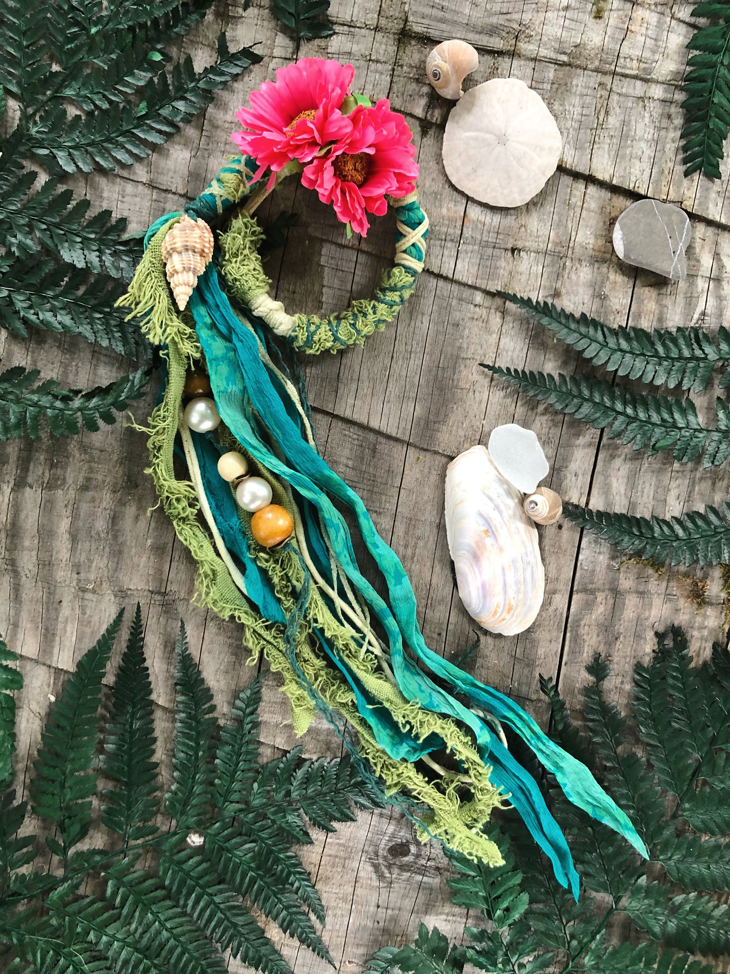 Vibrant Sea Loop Hairwrap 22”