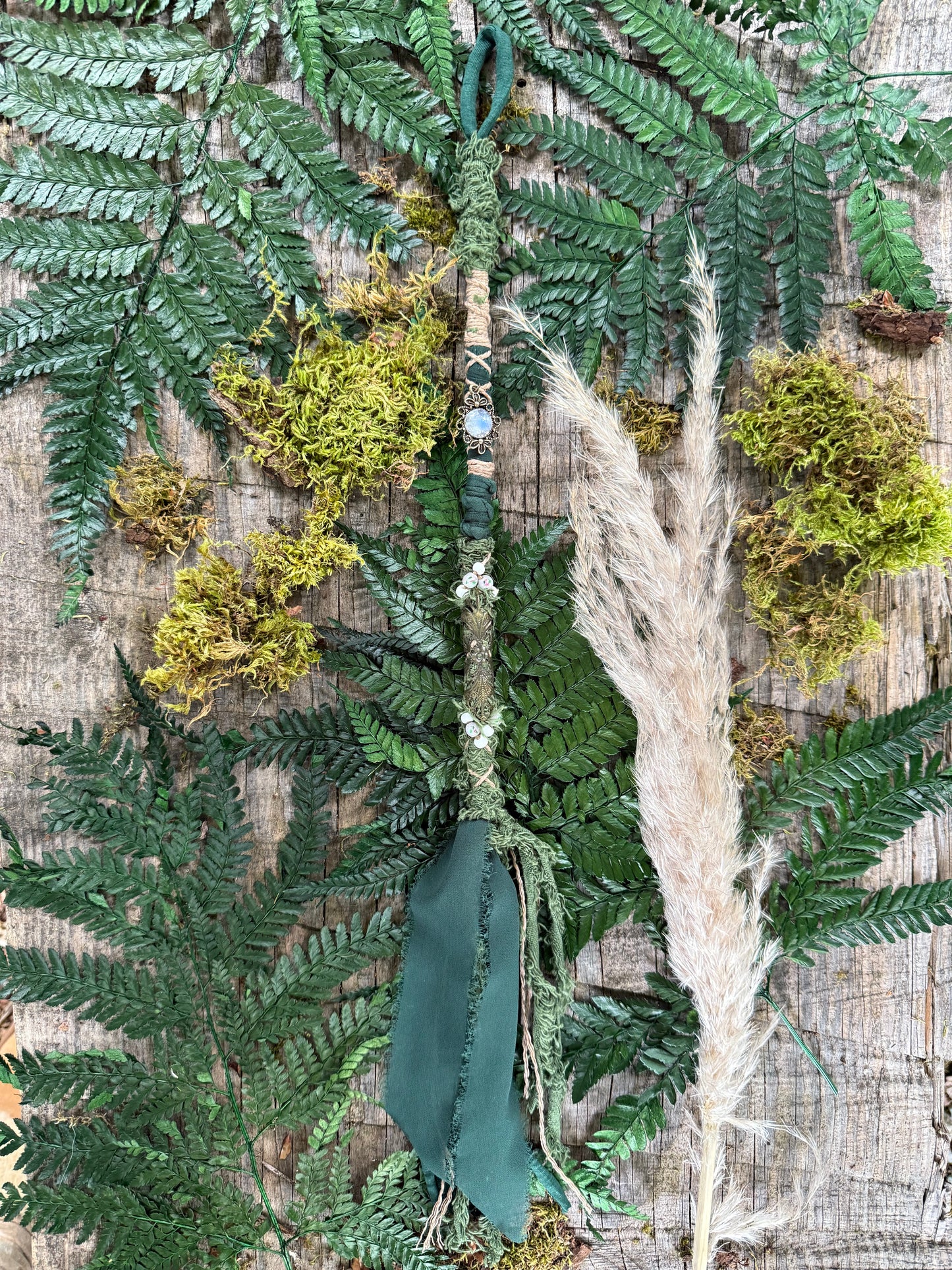 Moss Loop Hairwrap Dreadlock Accessory 20”