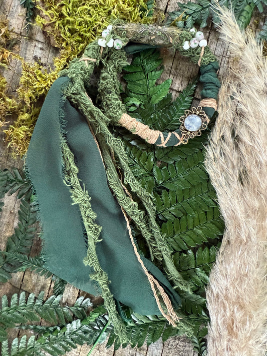 Moss Loop Hairwrap Dreadlock Accessory 20”