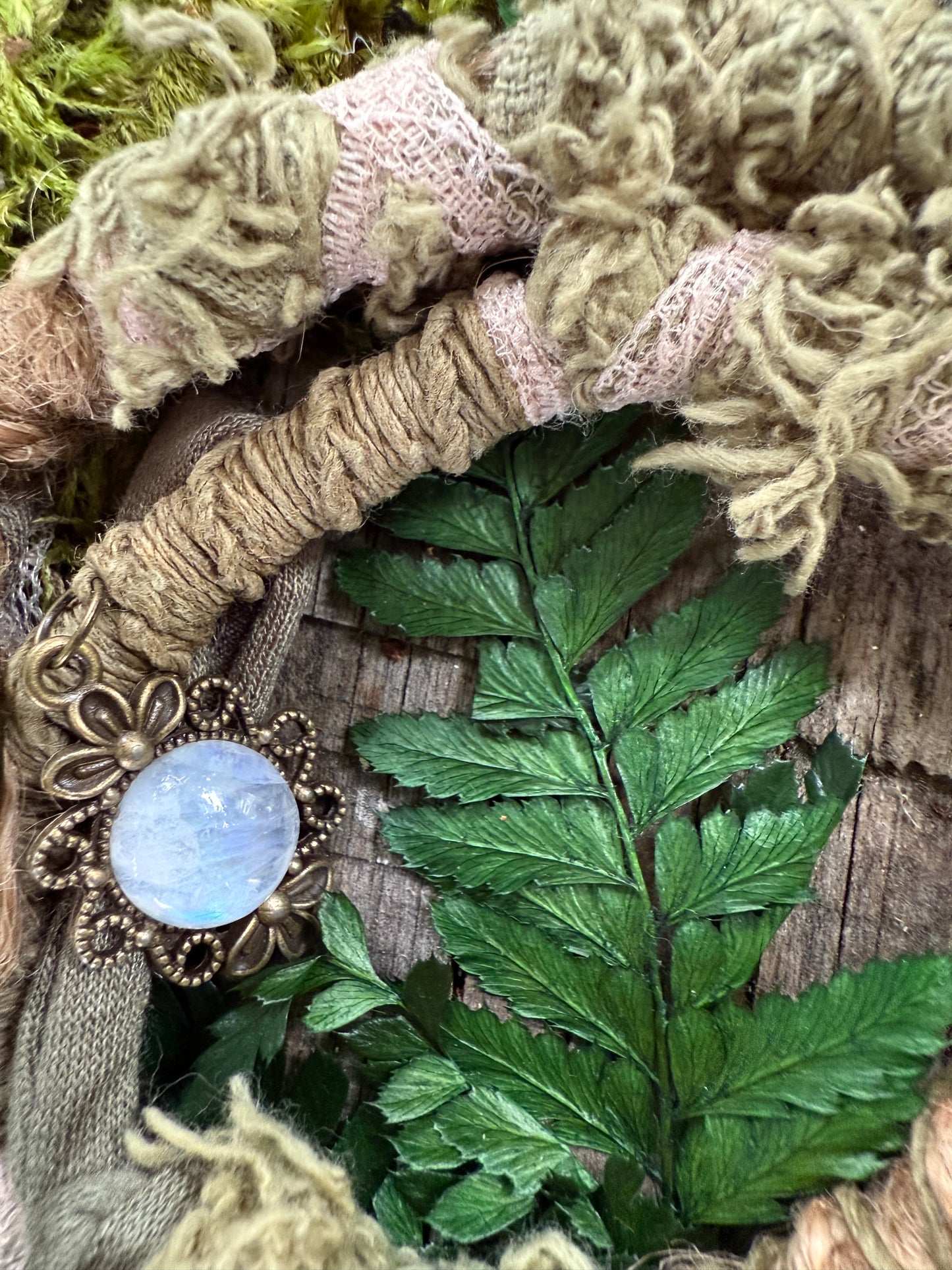 Moss Loop Hairwrap Dreadlock Accessory 30”