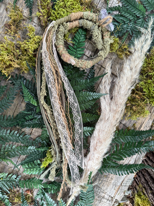 Moss Loop Hairwrap Dreadlock Accessory 30”