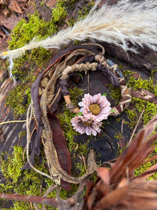 Woodland Boho Loop Hairwrap Dreadlock Accessory 26.5”
