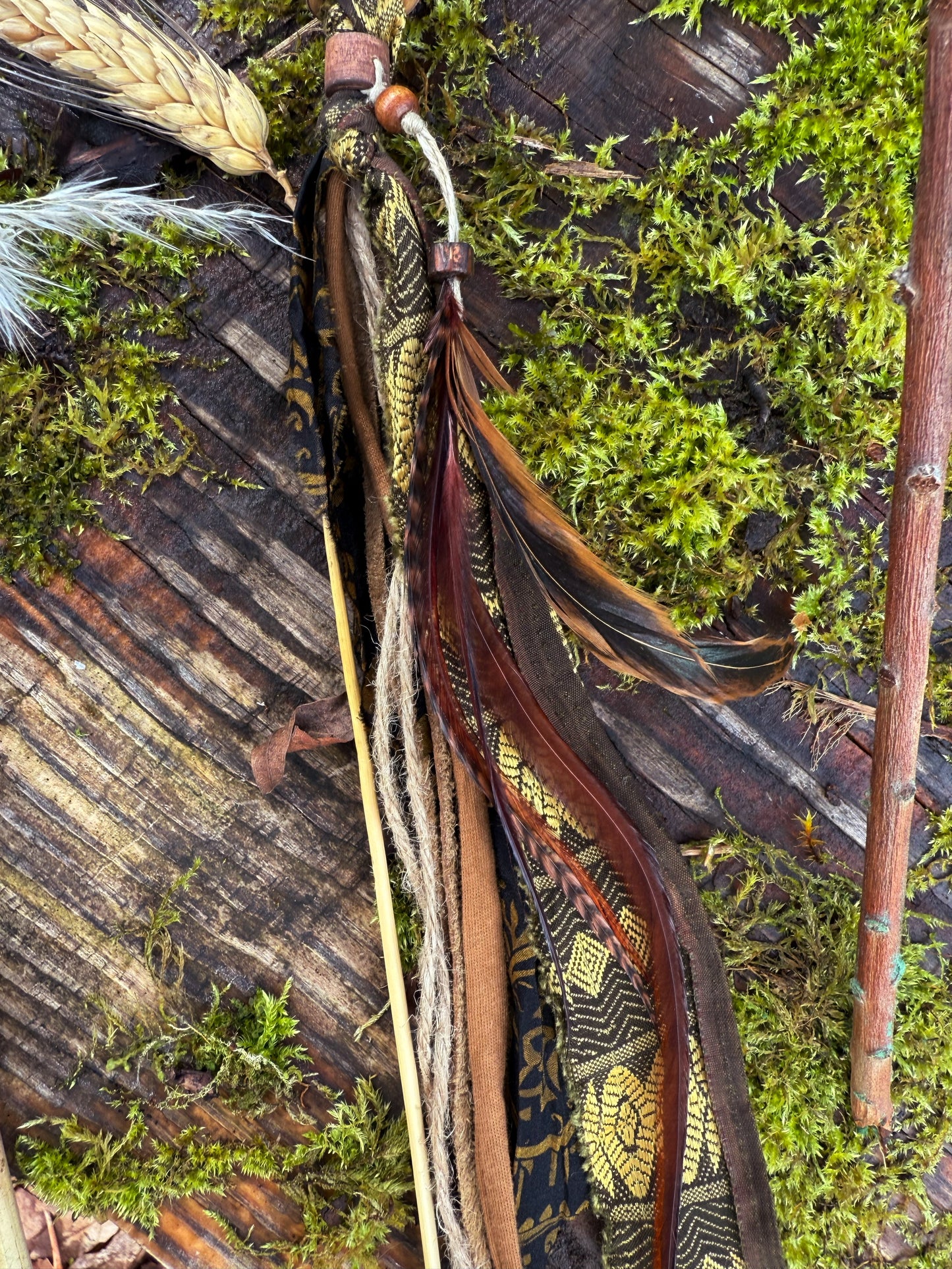 Woodland Boho Loop Hairwrap Dreadlock Accessory 23”