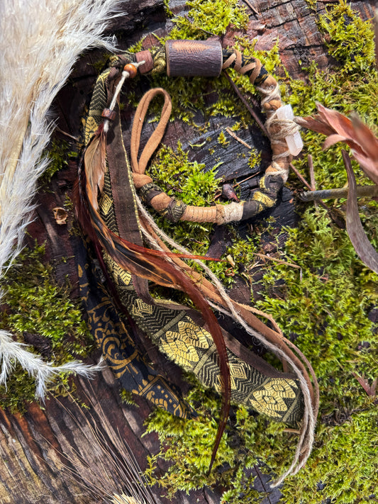 Woodland Boho Loop Hairwrap Dreadlock Accessory 23”