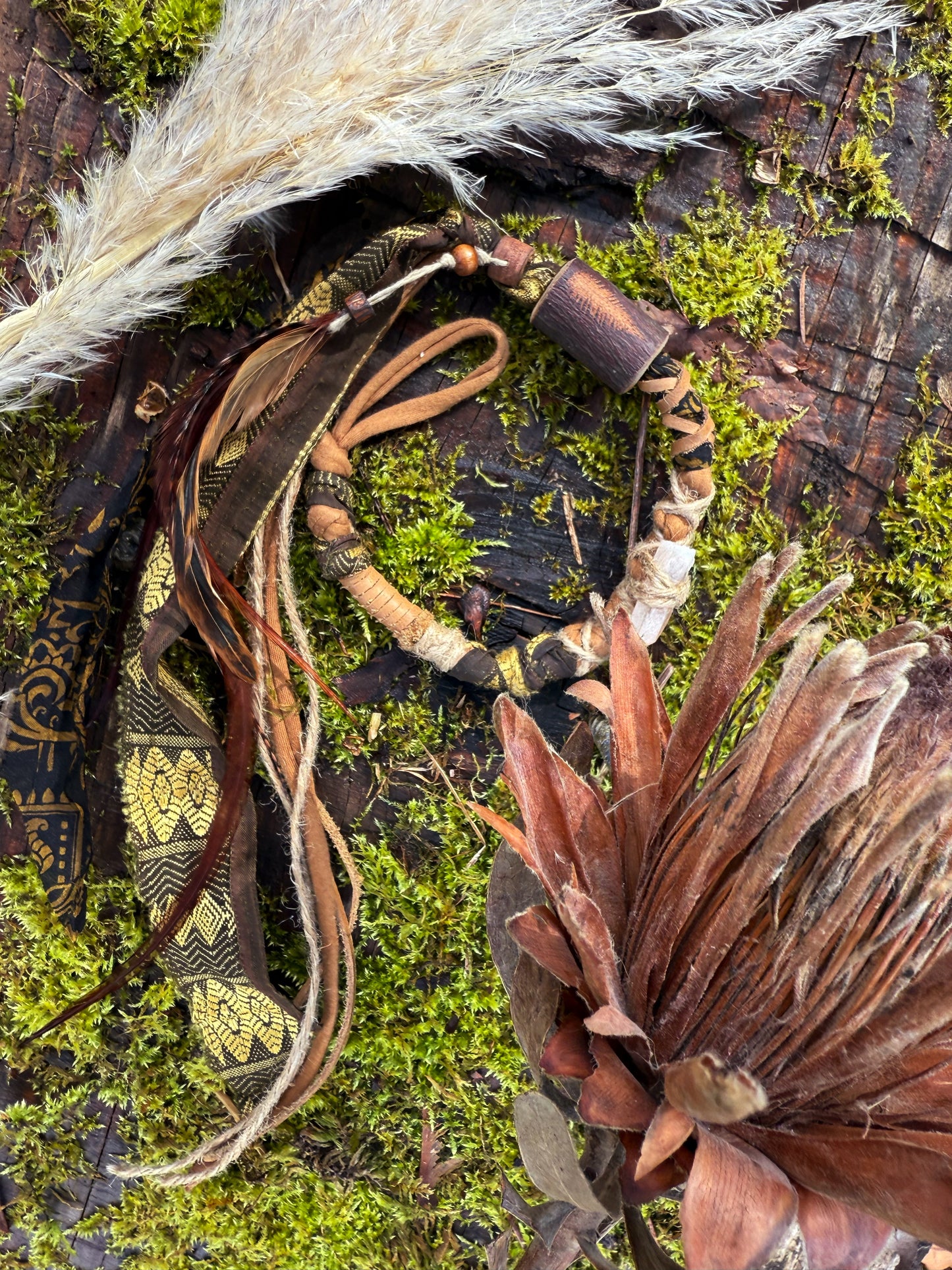 Woodland Boho Loop Hairwrap Dreadlock Accessory 23”