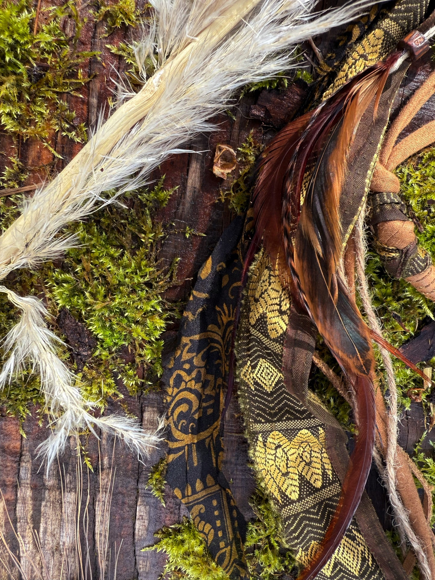 Woodland Boho Loop Hairwrap Dreadlock Accessory 23”