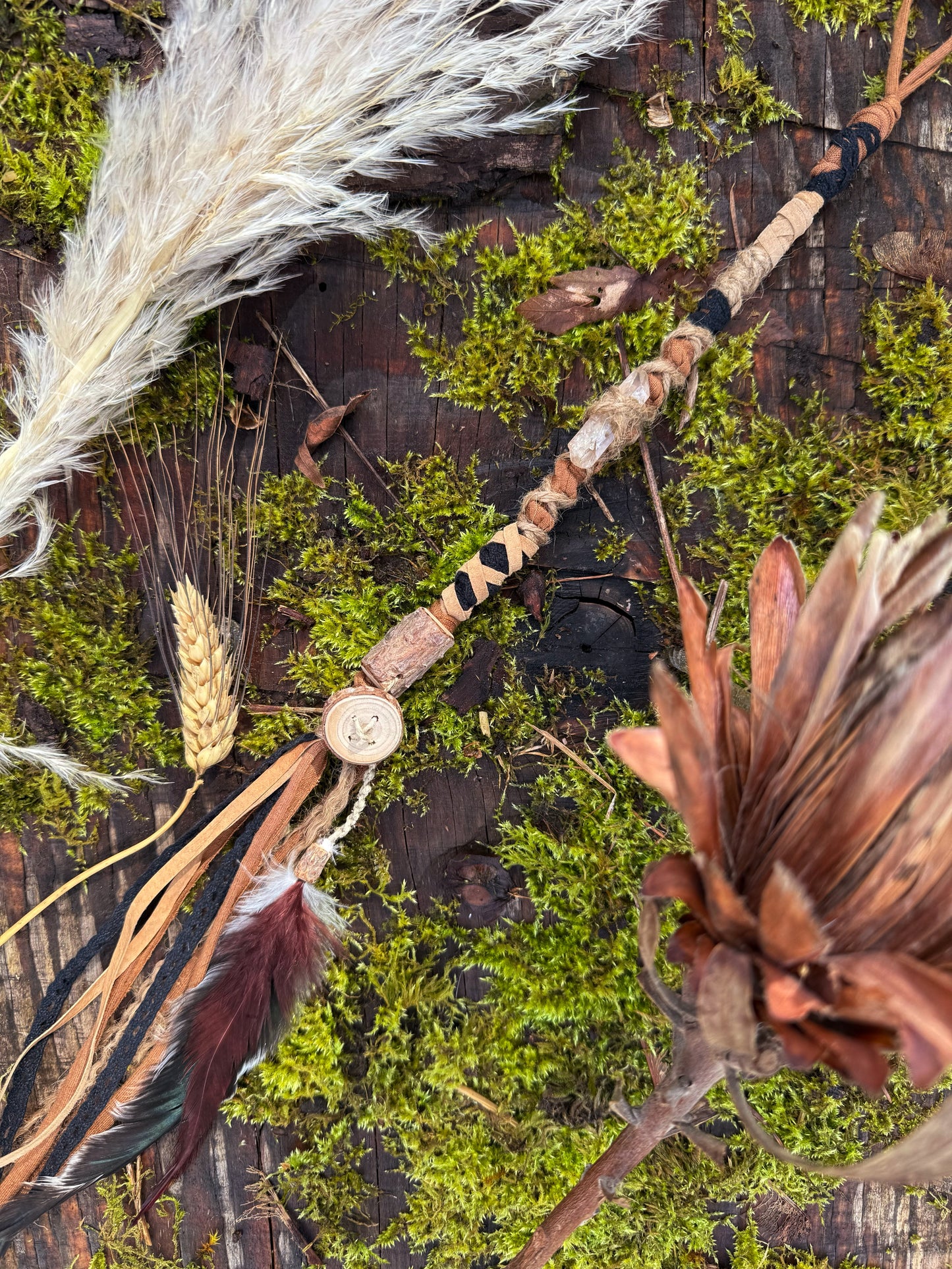 Woodland Boho Loop Hairwrap Dreadlock Accessory 20”