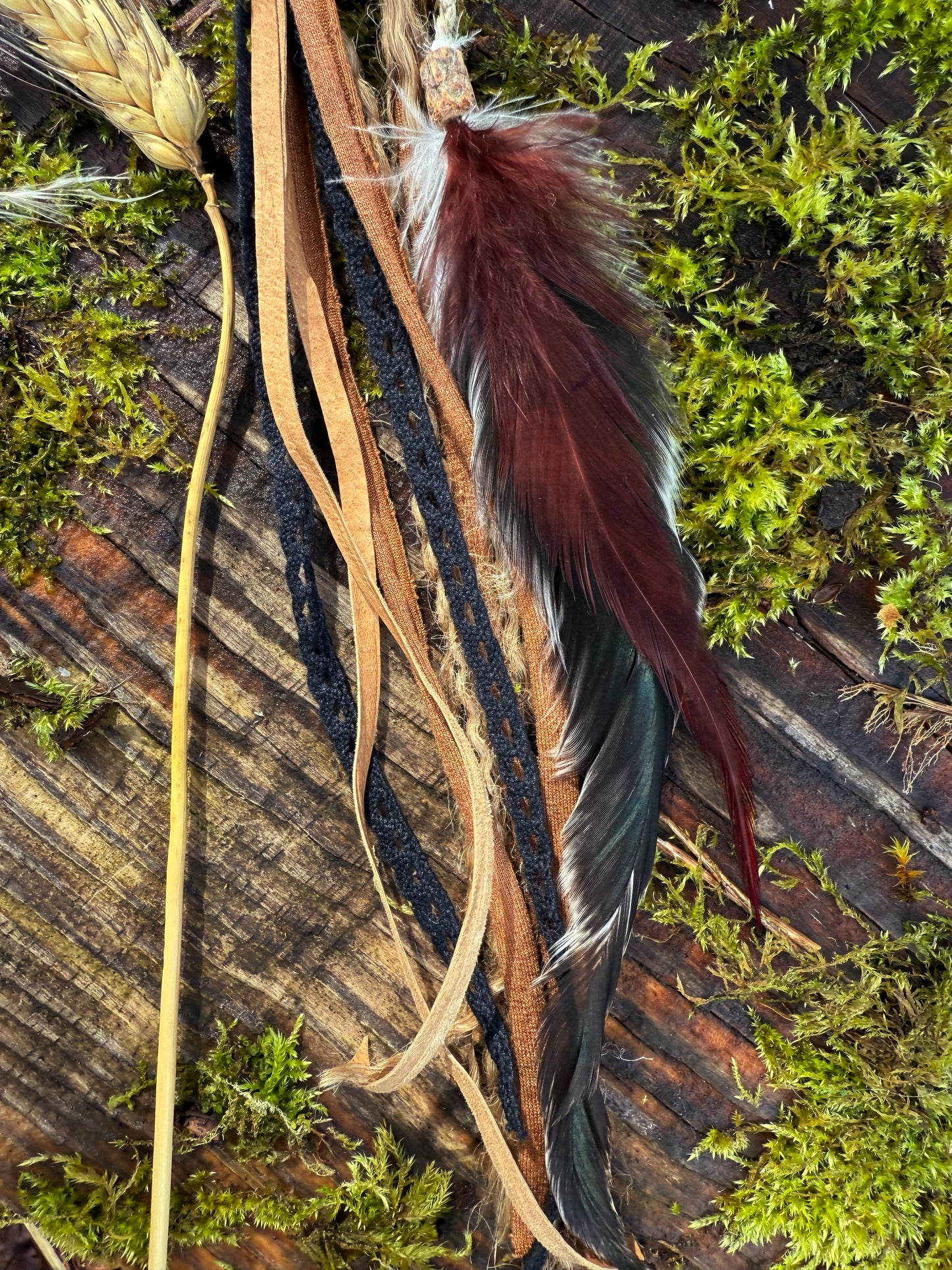 Woodland Boho Loop Hairwrap Dreadlock Accessory 20”