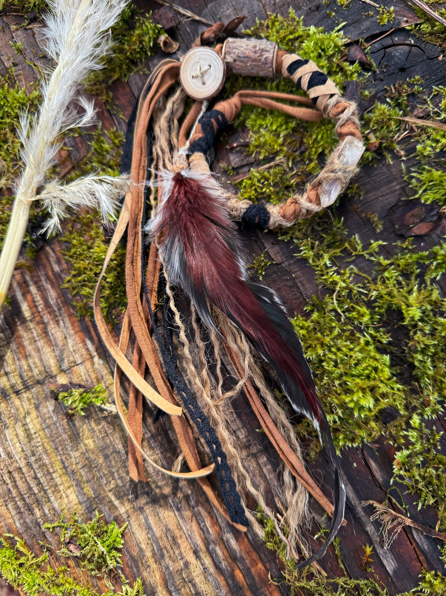 Woodland Boho Loop Hairwrap Dreadlock Accessory 20”