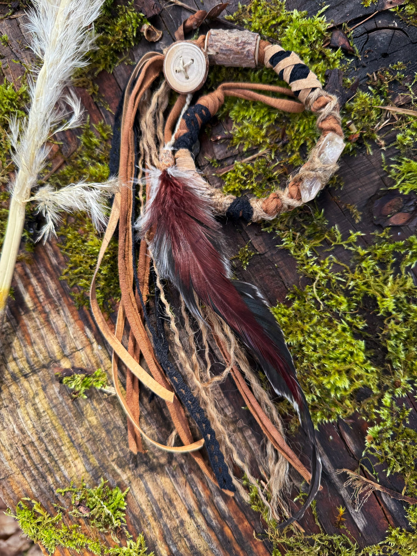Woodland Boho Loop Hairwrap Dreadlock Accessory 20”