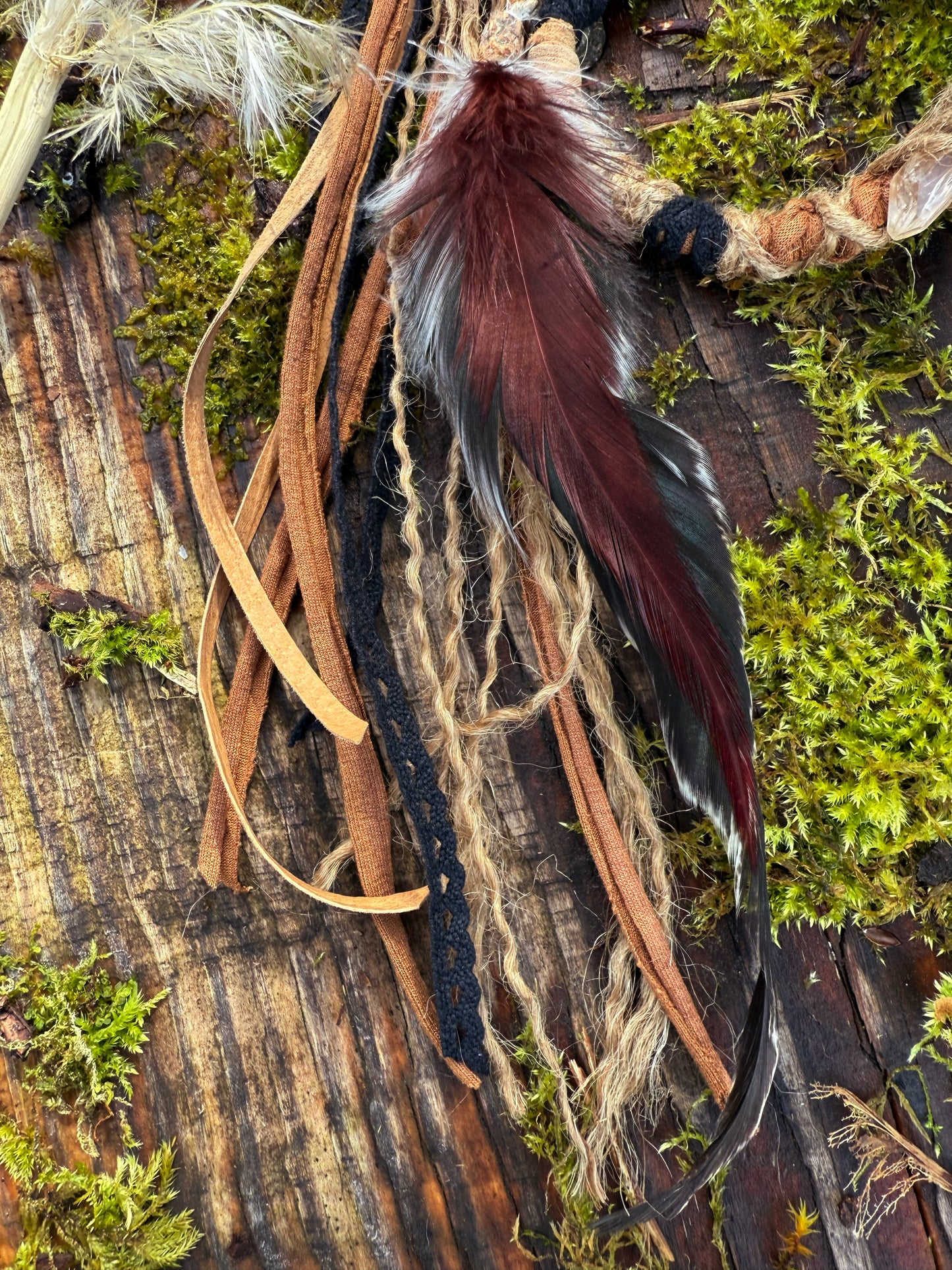 Woodland Boho Loop Hairwrap Dreadlock Accessory 20”