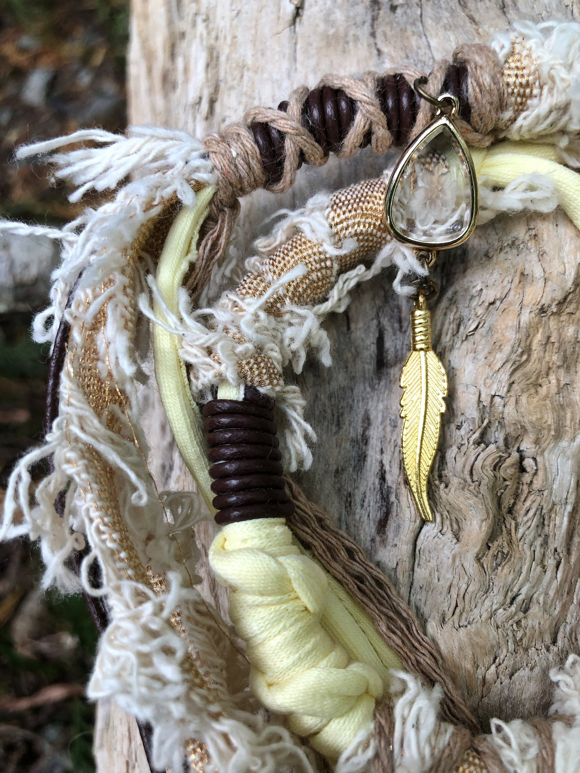 Vegan Vintage Hairwrap, Dreadwrap, Fabric Loc Extension, Dreadlock Accessories