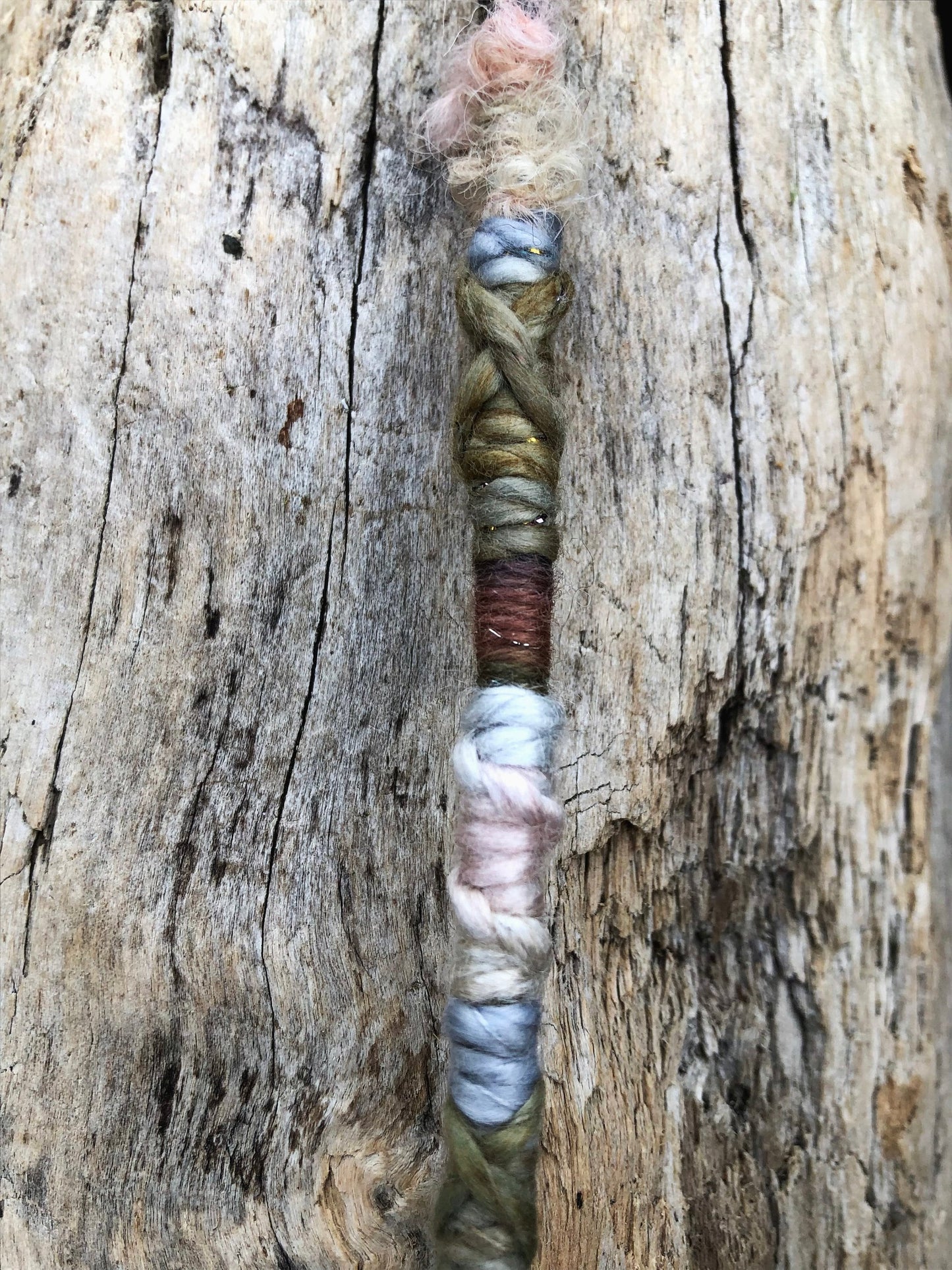 Fairy Whimsy CLIP-IN Ultra Thin Hairwrap, Dreadwrap, Fabric Loc Extension, Dreadlock Accessories