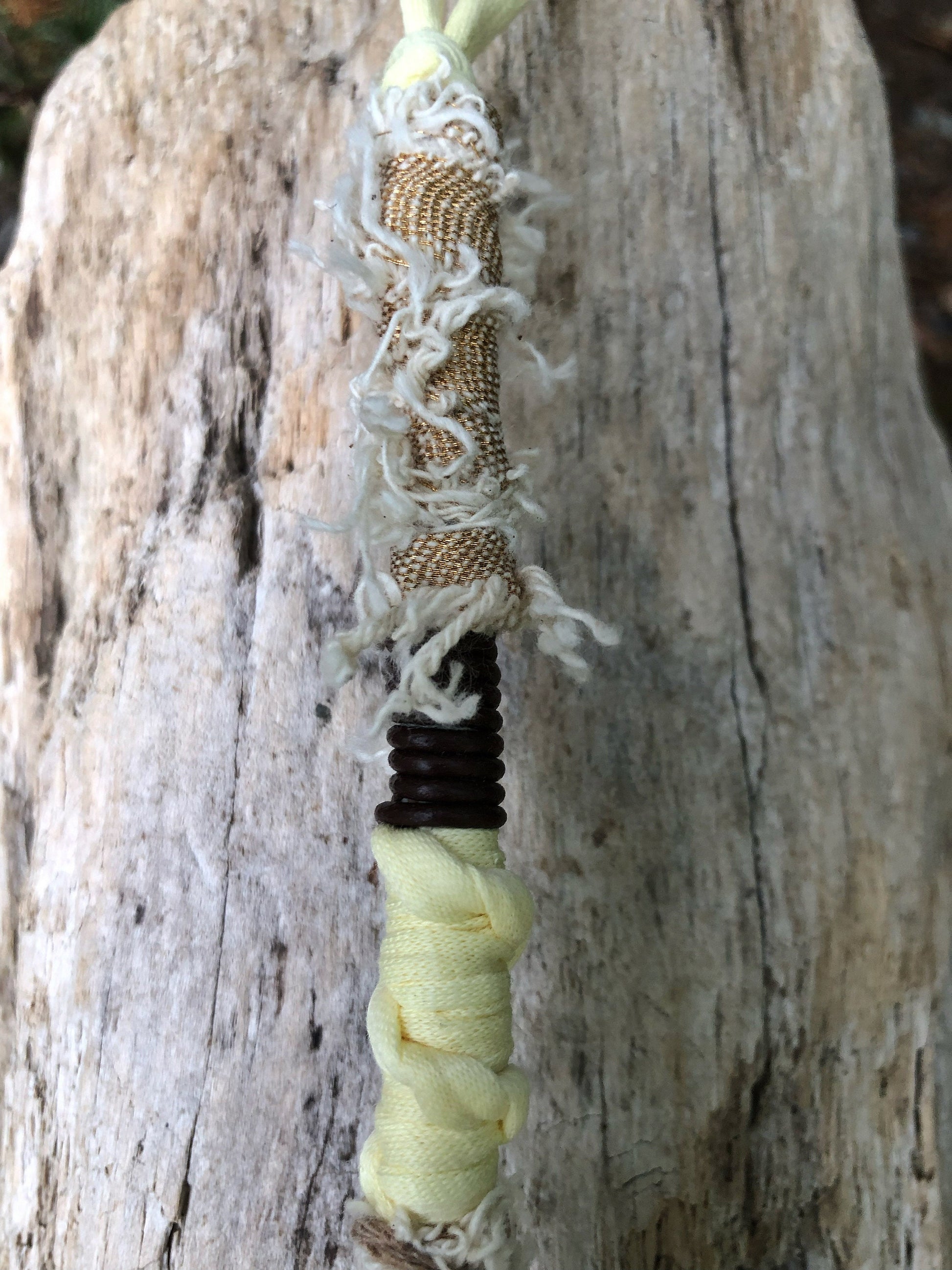 Vegan Vintage Hairwrap, Dreadwrap, Fabric Loc Extension, Dreadlock Accessories