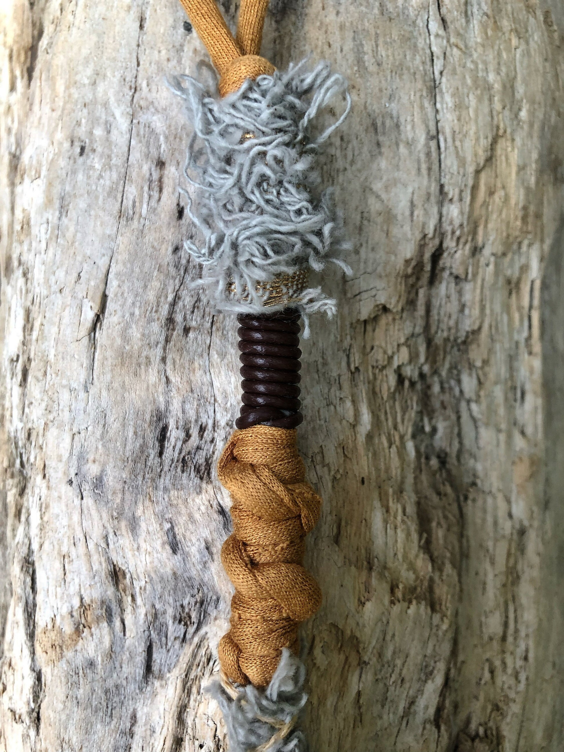 Vegan Vintage Hairwrap, Dreadwrap, Fabric Loc Extension, Dreadlock Accessories