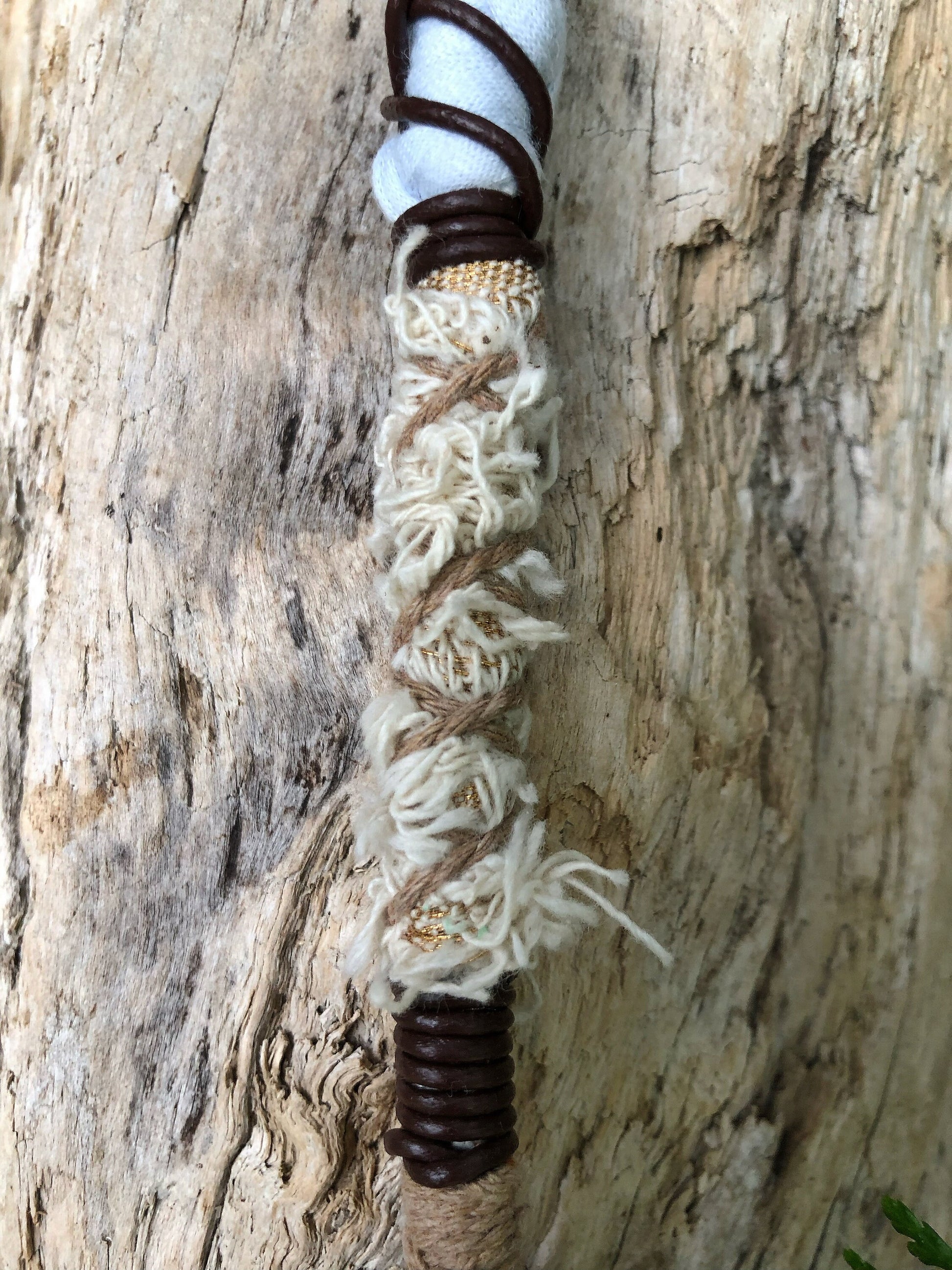 Vegan Vintage Hairwrap, Dreadwrap, Fabric Loc Extension, Dreadlock Accessories