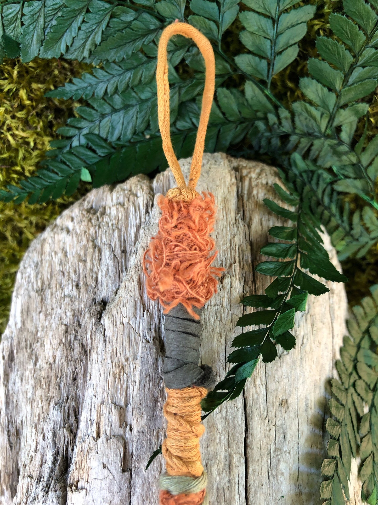 Autumn Moon Hairwrap, Dreadwrap, Fabric Loc Extension, Dreadlock Accessory
