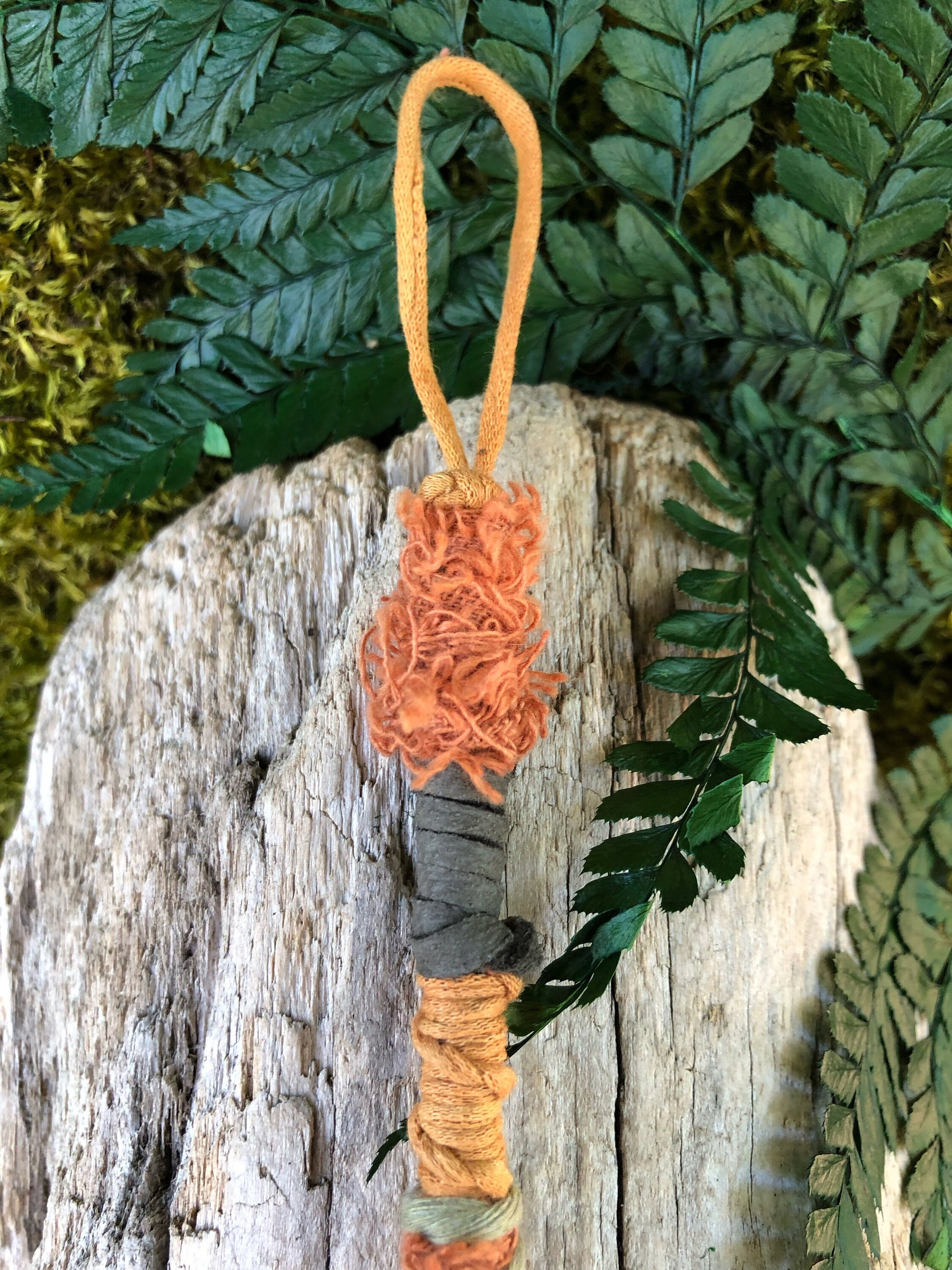 Autumn Moon Hairwrap, Dreadwrap, Fabric Loc Extension, Dreadlock Accessory